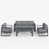 Gray Frame/Dark Gray Cushion selected