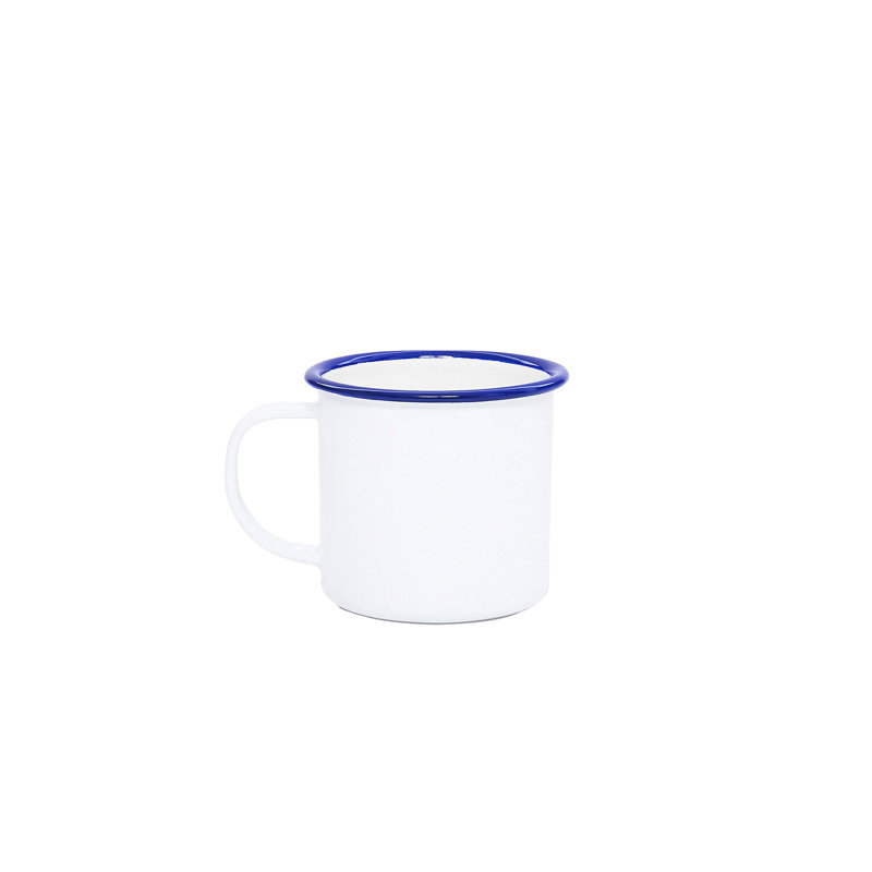 Crow Canyon Enamelware Vintage Mugs, Blue
