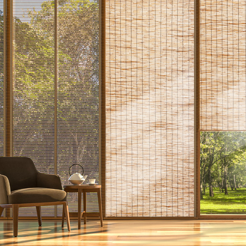 Natural Reed Privacy Screen Fence for Garden and Patio