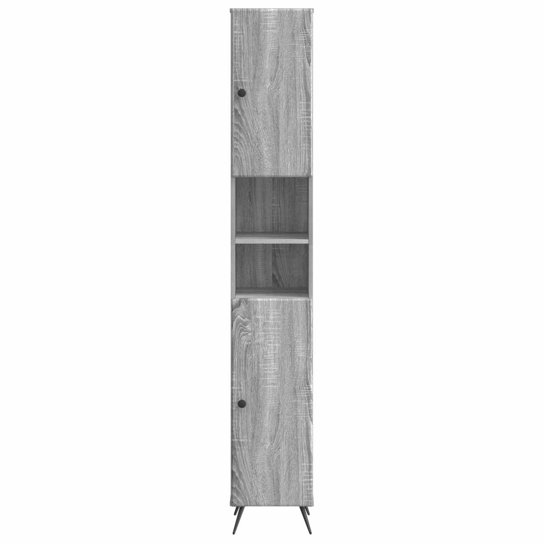 Bathroom Cabinet with Open Shelf BREDA Engineered Wood Storage Modern
