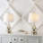 Enique 21'' Nickel Buffet Lamp Set