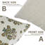 Coussin décoratif à motif de blocs fabriqué à la main Fab Divine, Sadabhar, vert-114981463