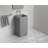 Badeloft Square Stone Resin Freestanding Pedestal Bathroom Sink SB-01-MGRY in Matte Gray-71525565