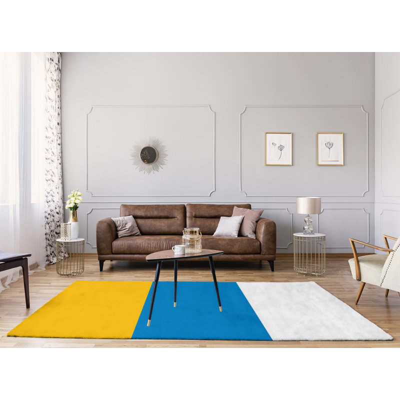 Tapis à rayures en polyester la puissance "la puissance", Rectangle 9 pi x 12 pi
