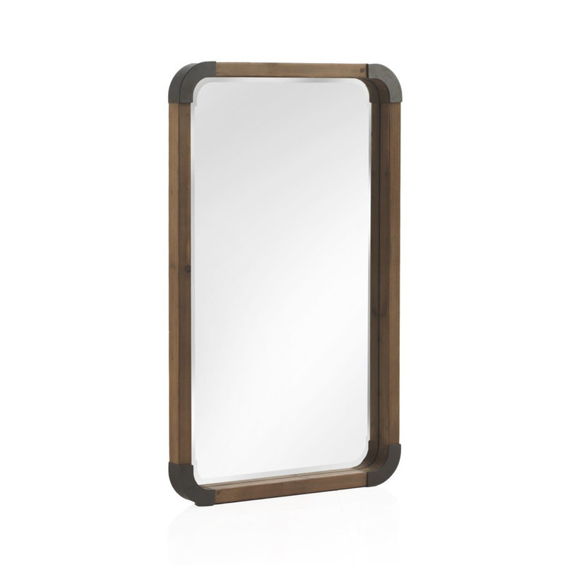 Alpcan Solid Wood Rectangle Wall Mirror