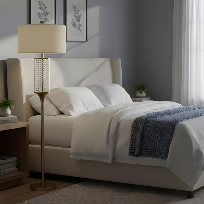 Lampe sur pied en cristal 62,25 pouces Pluviam