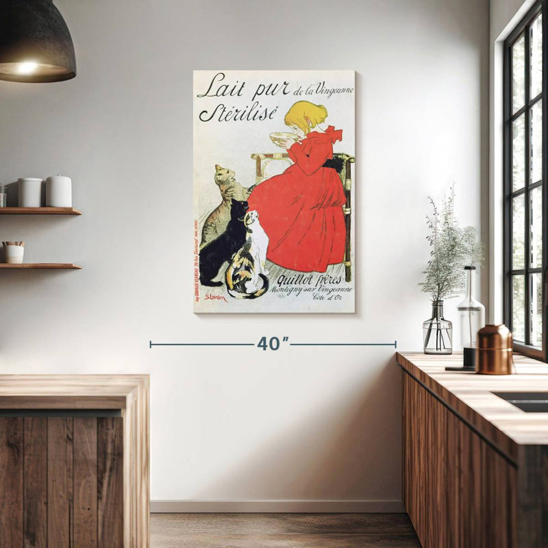 Lait pur stérilisé La Vingeanne, H 39 po x l 26 po