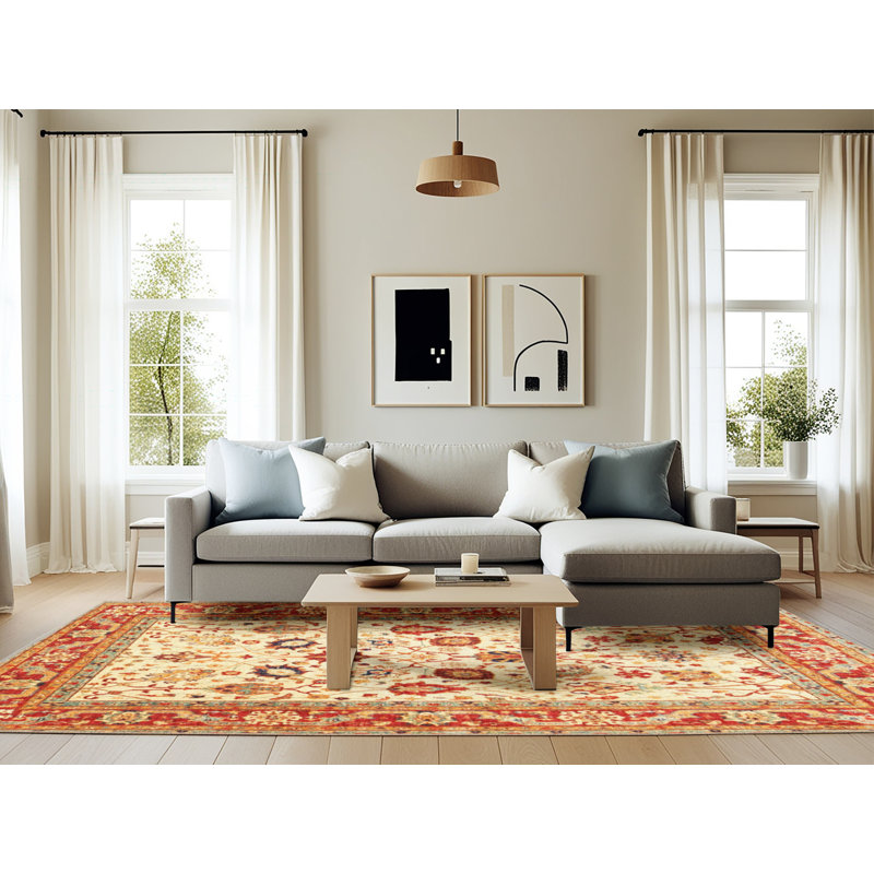 Ismaeel Oriental Indoor Rug, Rectangle 6' x 9'