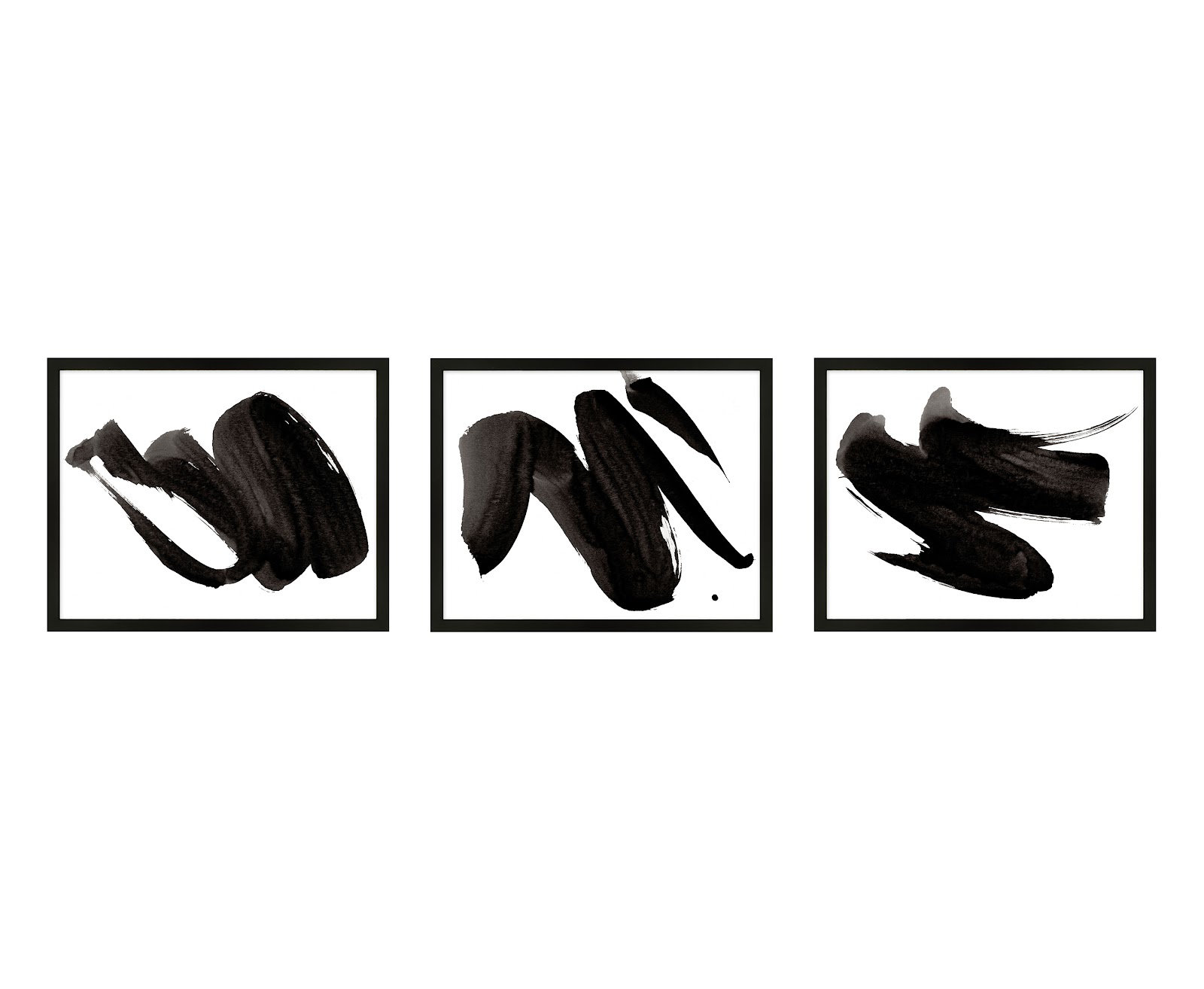 Dancers by Jacques Pilon, Black Framed, 40" H x 50" W x 1.25" D