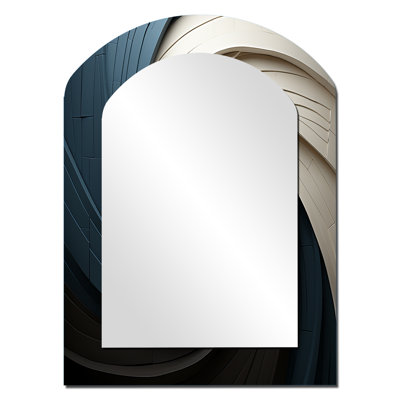 «Geometric Spiral I - Abstract Spirals Asymmetric Large Mirror»