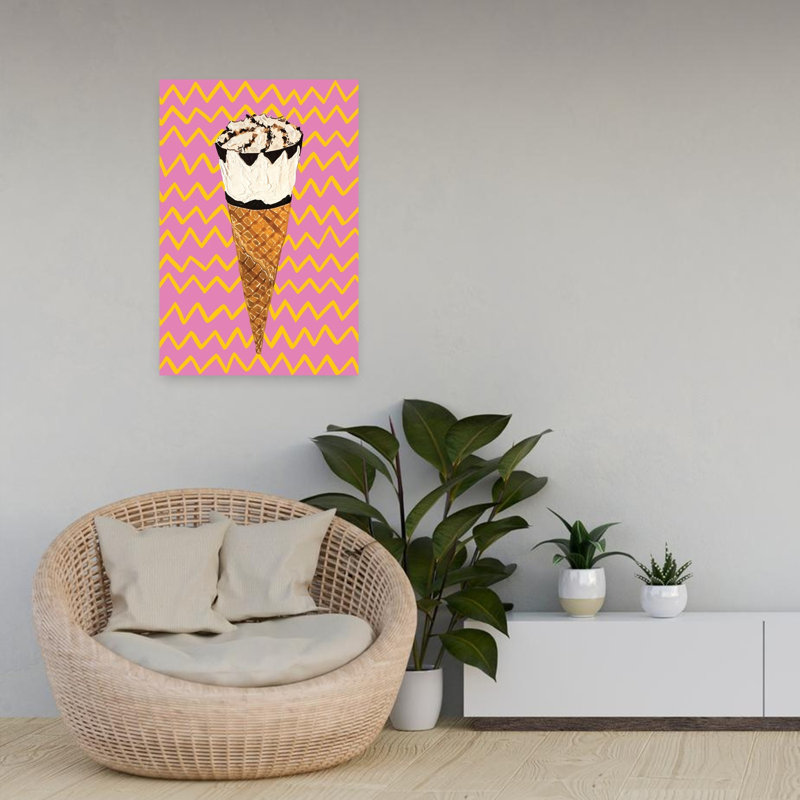Art contemporain abstrait géométrique coloré, art contemporain, H 24 po x l 16 po