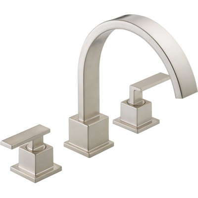 Vero Double Handle Deck Mounted Roman Tub Faucet Trim