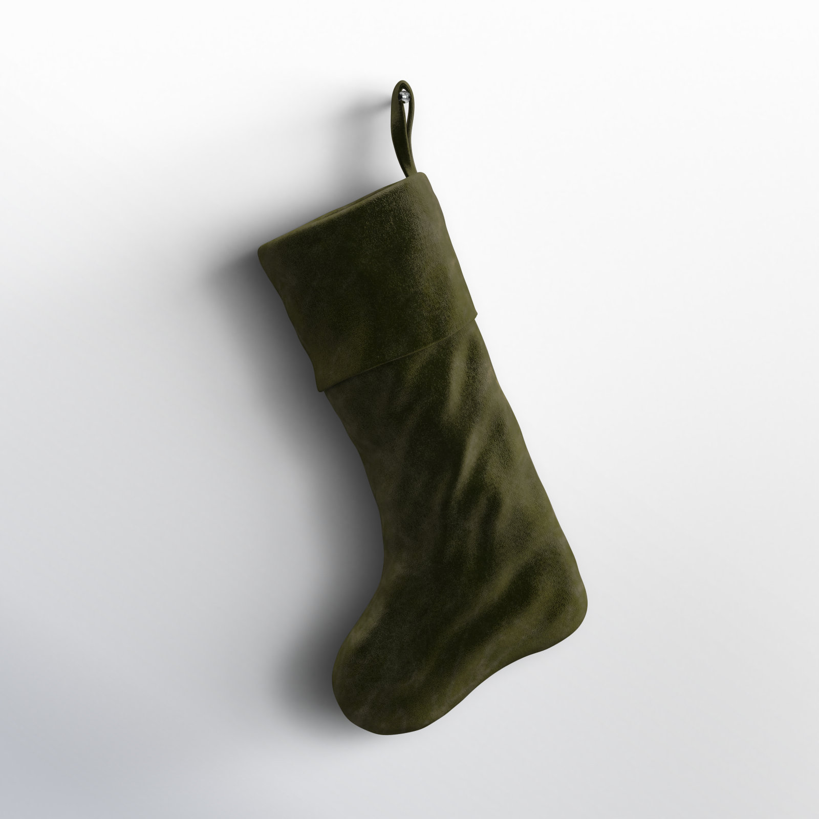 The Twillery Co.® Kelly Velvet Stocking, Sage Green