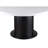 Sherry Rustic Round Marble Top Dining Table
