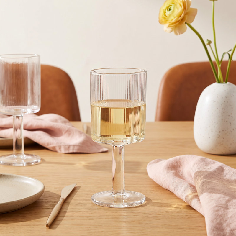 Blakely 8oz. Handmade White Wine Glass Set