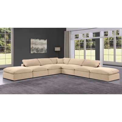 Hooria Upholstered L-Shaped Sectional Reversible