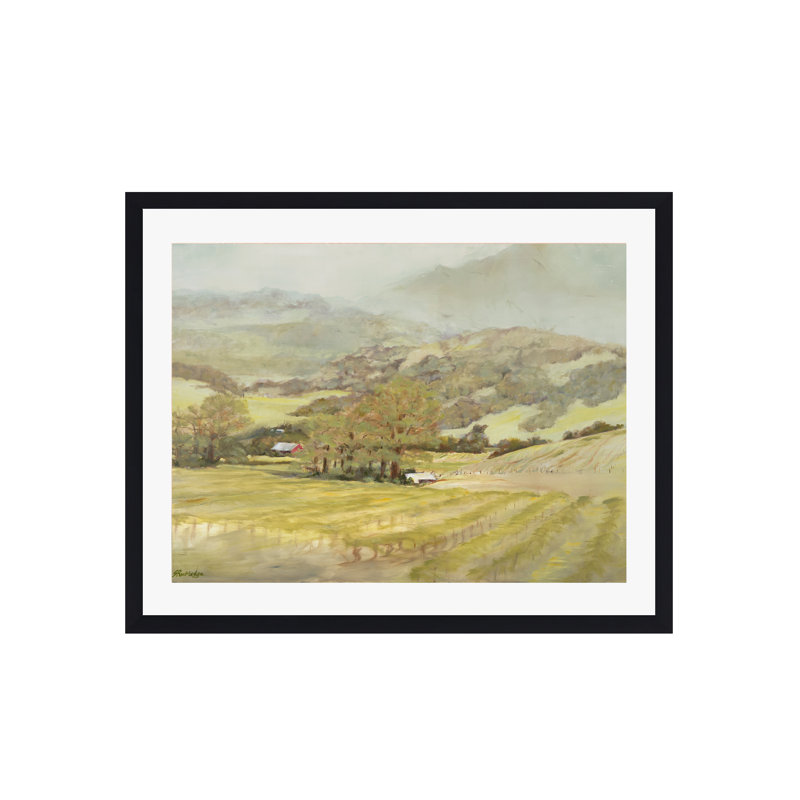 Spring Vineyard by Silvia Rutledge, Natural, 12"H x 18"W