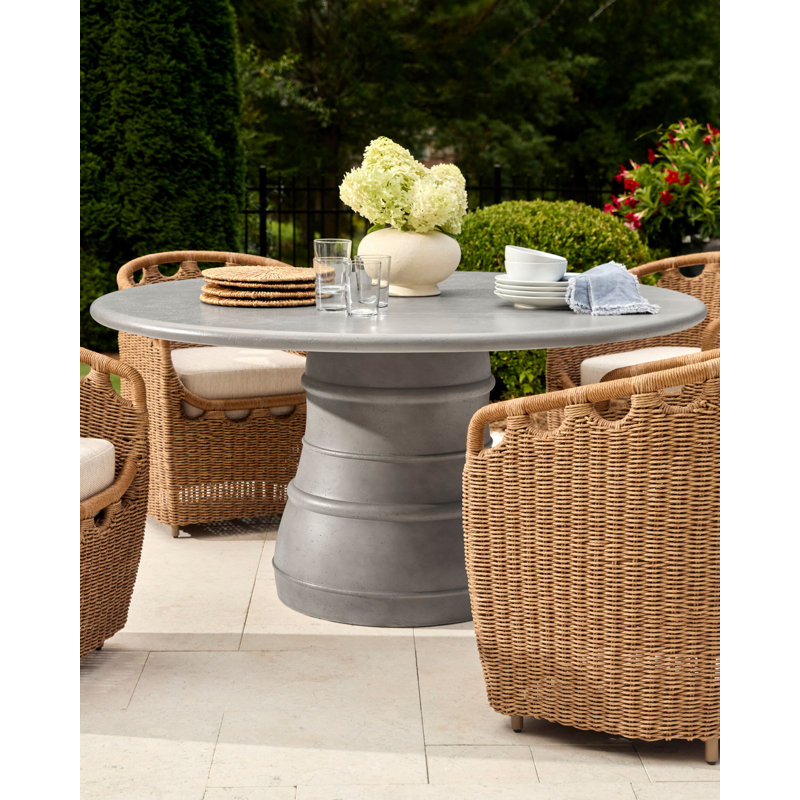 Ashley Childers X Surya Ravenna Dining Table, 30" H x 60" W x 60" D