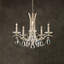 Vesca 5 Light 23in x 20in Chandelier in Ferro Black with Clear Heritage Handcut Crystals-273674626-273674627