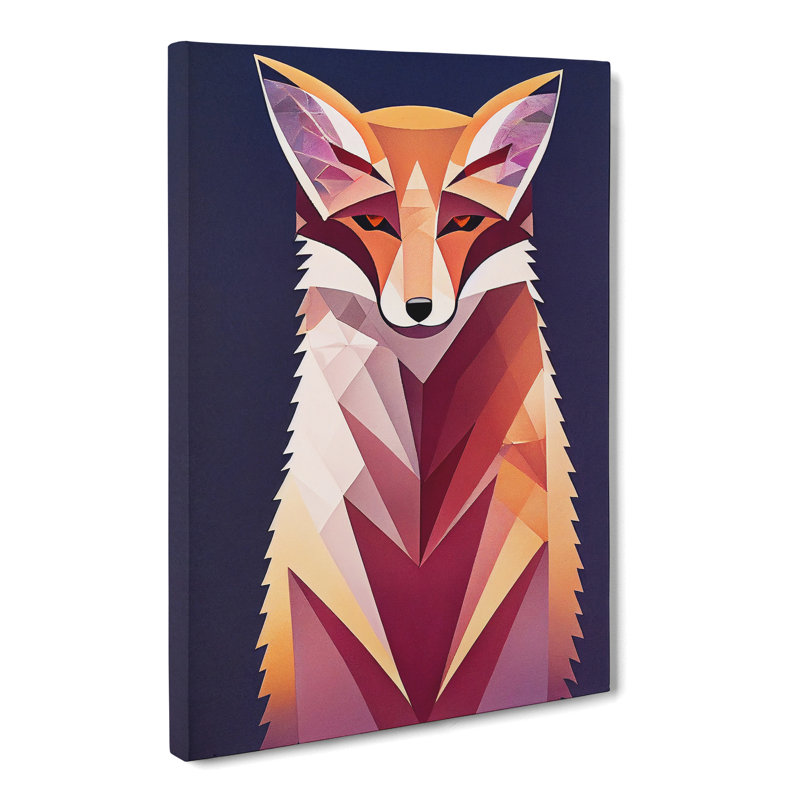 Fox Unique Abstract Vol.2 - Wrapped Canvas, 76cm H x 50cm W x 3cm D