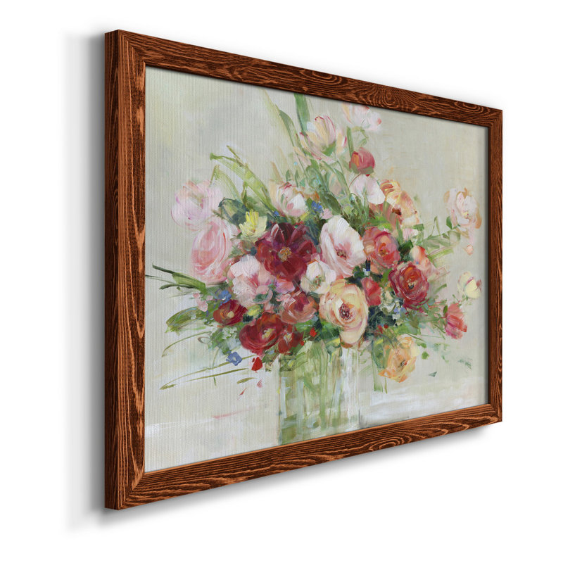 Just Peachy - Toile encadrée de qualité supérieure - prête à être accrochée, H 20 po x l 17 po x P 1,5 po, Érable