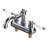 Classic 4-Inch Centerset Bathroom Sink Faucet in Chrome with Dual Lever Handles-116191695