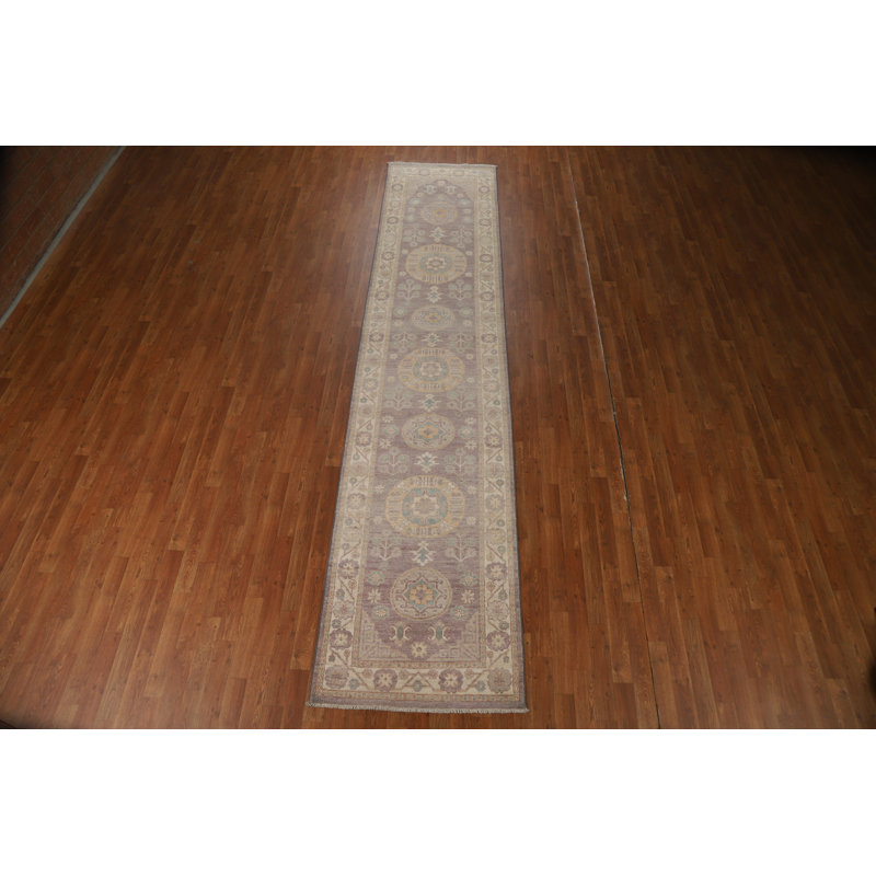 Vegetable Dye Oushak Turkish Runner Rug 3x13