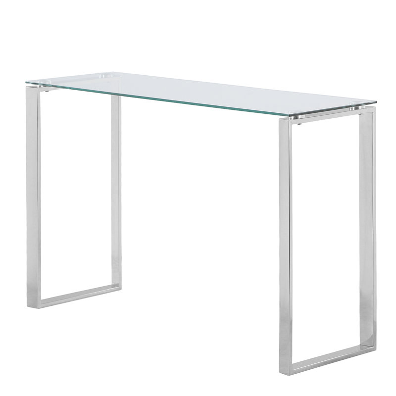 Duprey 120cm Glass Top Console Table