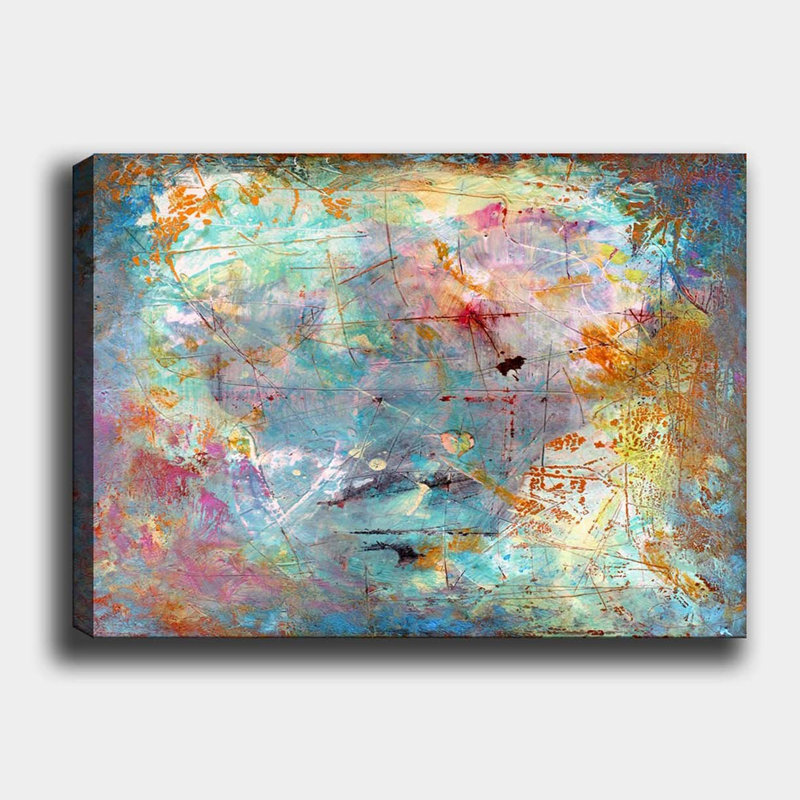 Colorful Wall art: Abstract Colorful Painting On Canvas