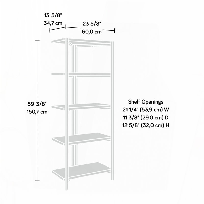 Bookcase, Brown finish
