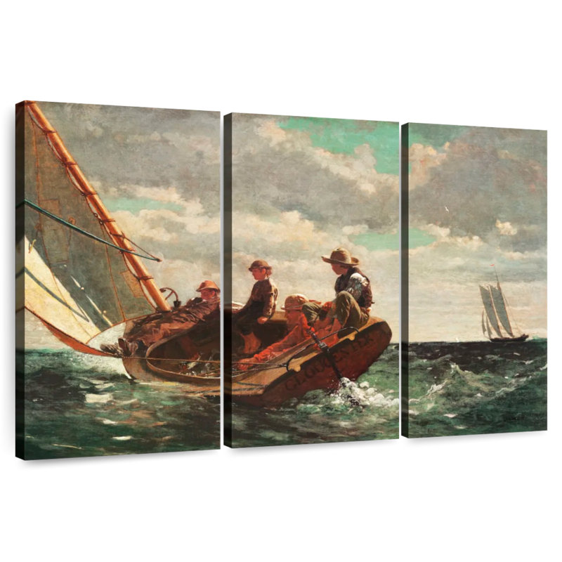Mehar Breezing Up A Fair Wind, 32" H x 50" W