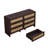 Arc Shaped Corner Rattan Cabinet, 6-Drawers for Safe and Stylish Storage in Living Room, Bedroom, and Kitchen-383199896