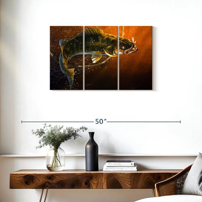 Brampt Out Of The Net Walleye, 20" H x 33" W