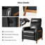Fauteuil inclinable électrique en cuir véritable 29 "Elias avec ports USB et Type-C-108646805