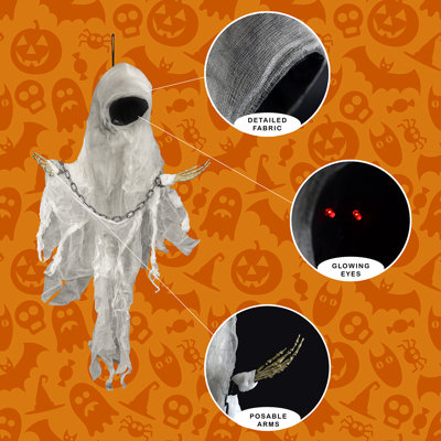 Scary Ghost Decor Animatronics Haunted House Prop Outdoor Halloween Decorations
