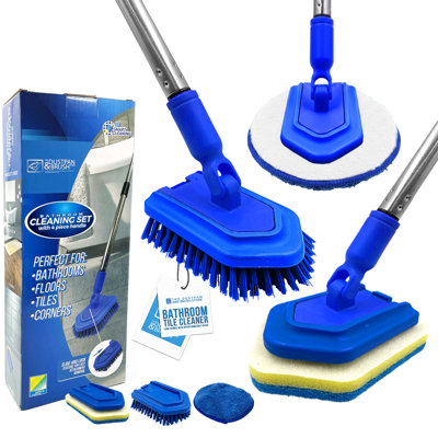 Bathroom Long Handled Tile Cleaning Kit