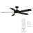 52'' Odyssey 5 - Blade LED Smart Standard Ceiling Fan with Remote Control and Light Kit Included-50619240