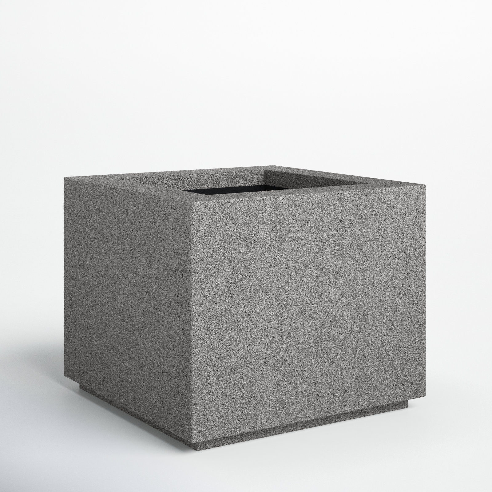 Gita 23" Planter Box, Gray Granite