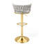 Tabouret tournant en velours-2004016696