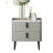 Modern Nightstand With 2 Drawers, Marble-Pattern Tabletop, And Scratch-Resistant Legs For Bedroom And Living Room-1027322969