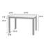 Ensemble de salle à manger rectangulaire Mehik L 47 po x l 30 po-1854965240
