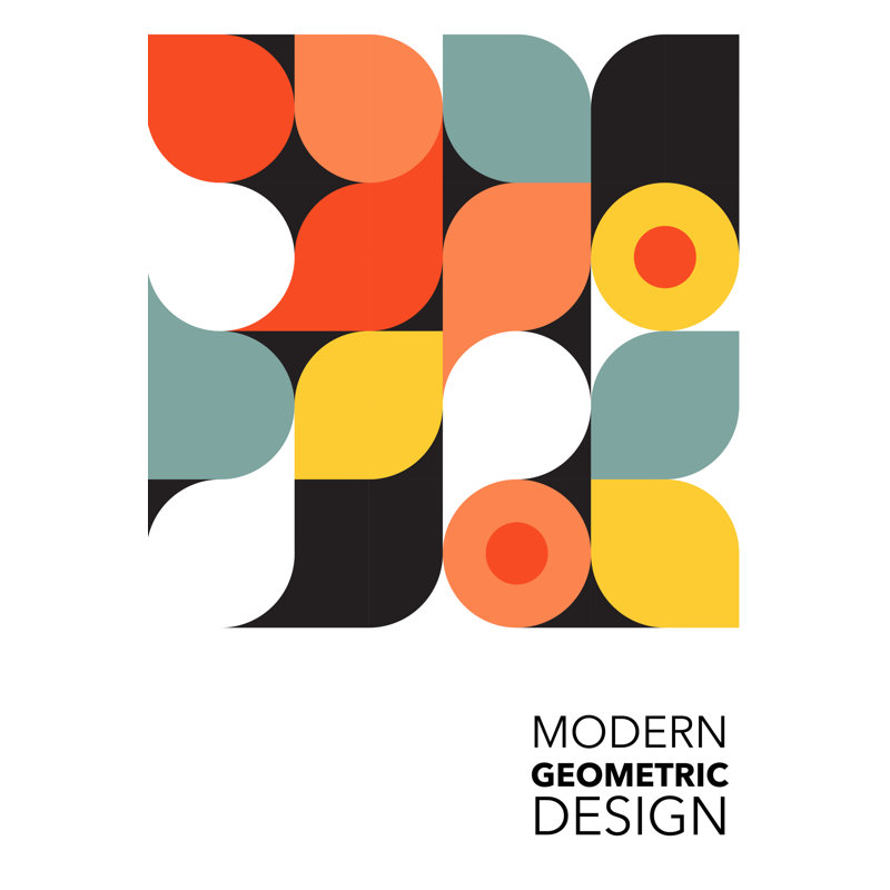 Abstract Geometric Design by Teddyandmia - Wrapped Canvas Print, 30cm H x 20cm W x 3.8cm D