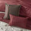 Édredon 7 pièces Red King - broderie ornement en tissu 2 taies décoratives, 3 coussins décoratifs, 1 jupe de lit Lavable à la machine-119448718-119448717