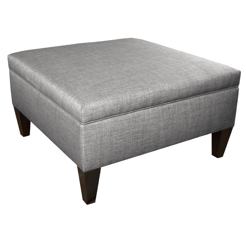 Gamino Upholstered Ottoman, Grey