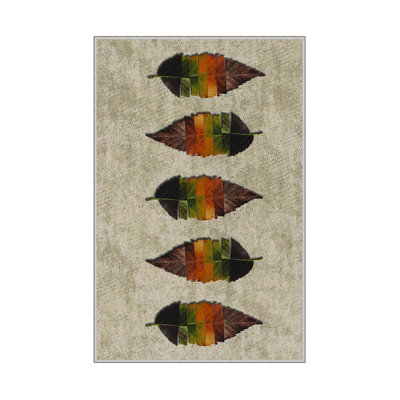 Luxueux tapis tissé (2 pi x 3,3 pi), 100% polyester, d'une hauteur de poils de 0,3 po | Antibactérien, antidérapant, impression numérique 3D | Lavable à la machine, idéal pour les salons et les chambres à coucher - Entretien facile et conception élégante