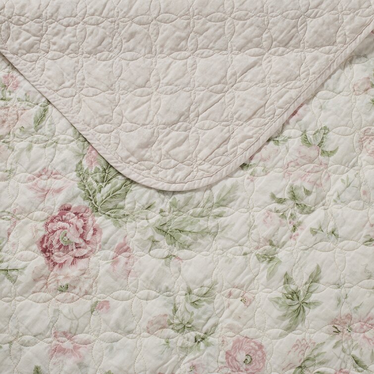 Breezy Floral 100% Cotton Reversible Quilt Set