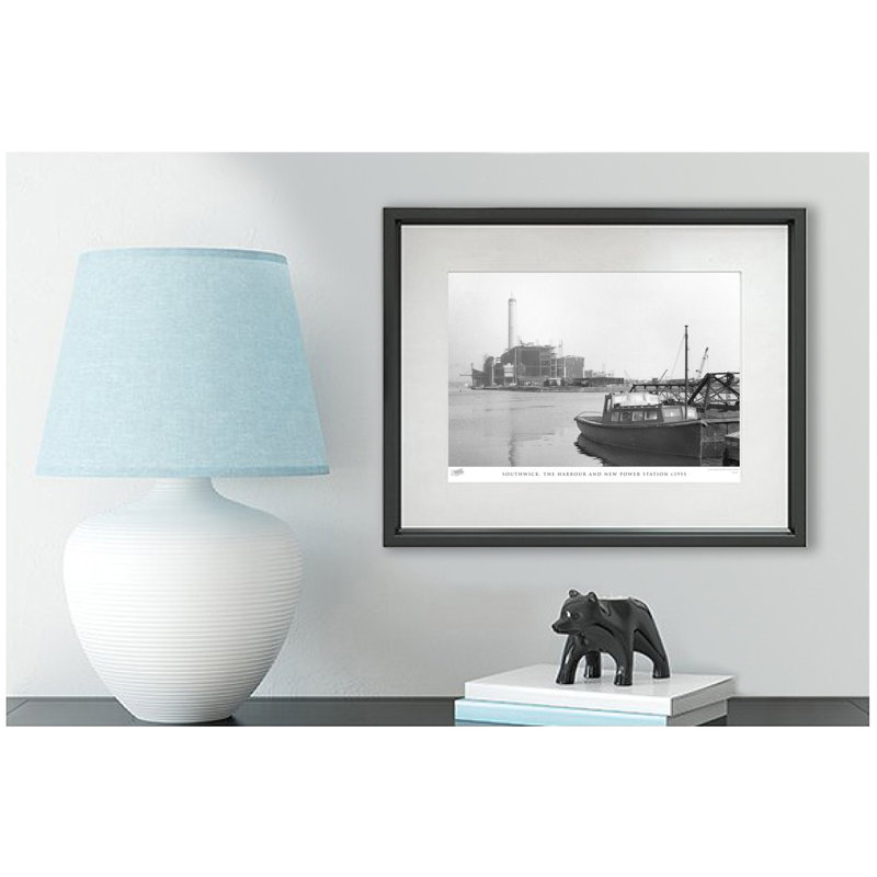 Southwick, The Harbour And New Power Station C1955 by Francis Frith - Single Picture Frame Print, 28cm H x 36cm W x 2.3cm D