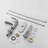 Single Handle Stainless Steel Bathroom Sink Faucet