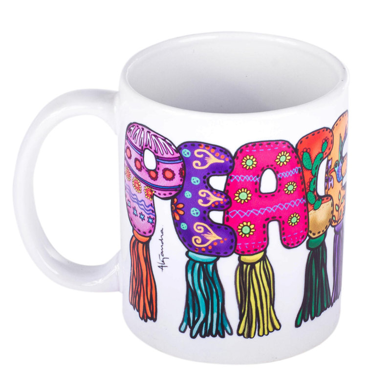 Dakota Fields Handmade Peace Ceramic Mug