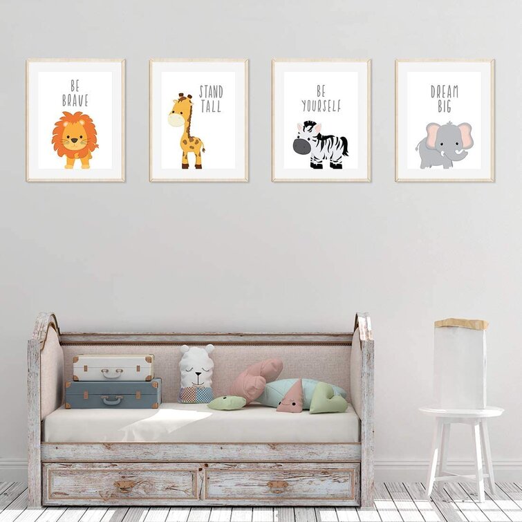 Personalized Baby Animal Nursery Decor - Zebra Striped & Polka